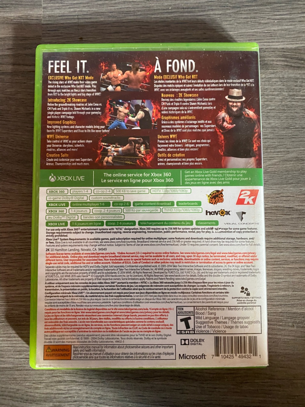 WWE 2K15 Video Game - 💥 Tested 💥 - Picture 2 of 4
